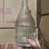 CHAI THỦY TINH SỌC CAO NẮP GỖ 500ML