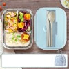 HỘP THỦY TINH 3 NGĂN KÈM MUỖNG ĐŨA