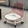 GHẾ ĐÔN LƯNG TRONG SUỐT CÓ BÁNH XE