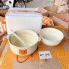 ÂU SỨ KÈM BÁT KÈM MUỖNG BỌC XỐP
