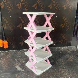 kệ giày chữ X 5 tầng