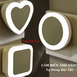 ĐÈN NGỦ CẢM ỨNG VUÔNG MINI