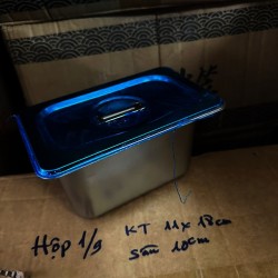 HỘP INOX CÓ NẮP ĐẬY 1/9