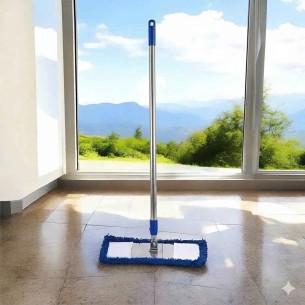 cây lau nhà công nghiệp 1m4 cán trơn (bẹ lưỡi 60cm)
