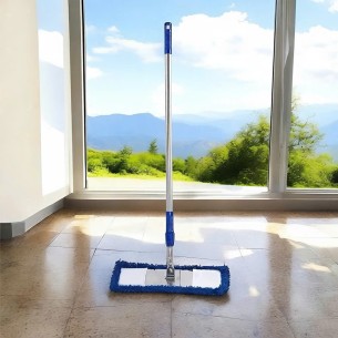 cây lau nhà công nghiệp 1m4 cán rút (bẹ lưỡi 45cm)