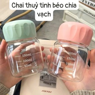 chai thủy tinh béo chia vạch