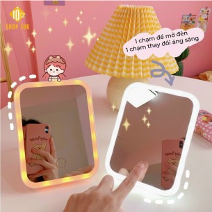 GƯƠNG SOI HÌNH VUÔNG CÓ ĐÈN CẢM ỨNG