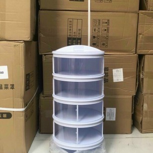LỒNG BÀN 5 TẦNG MÀU TRẮNG HÀNG V  RÁP SẴN Y HÌNH