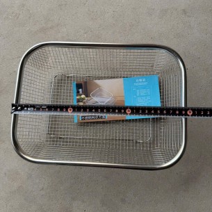 rổ lưới inox hình chữ nhật (30cm)