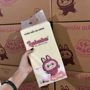 thùng 10 túi giấy rút labubu 4 lớp