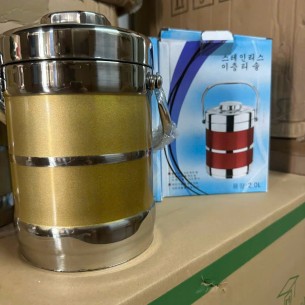 CÀ MÈN 2L INOX XỊN KÈM 2 KHAY 