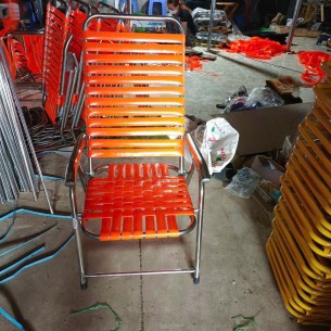 GHẾ INOX SALON BẢNG DÂY