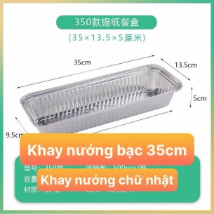 SET 10 CÁI KHAY NƯỚNG BẠC 35CM
