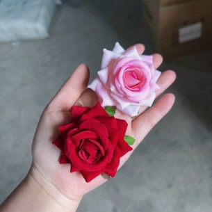 KẸP TÓC HOA HỒNG