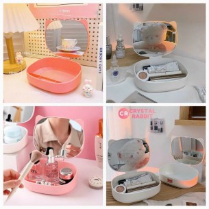 HỘP ĐỰNG ĐỒ TRANG ĐIỂM CÓ GƯƠNG TAI MÈO
