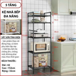 KỆ ĐỂ ĐỒ 6 TẦNG NHÀ BẾP