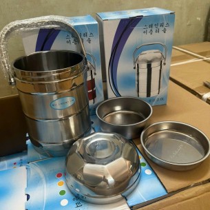 CẶP LỒNG INOX NẮP BÁT 2L
