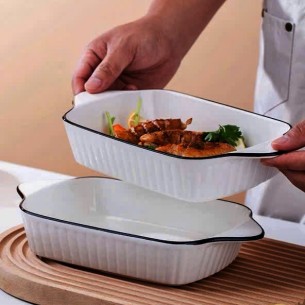 SET 10C TÔ CHỮ NHẬT TRẮNG VIỀN ĐEN 10.5