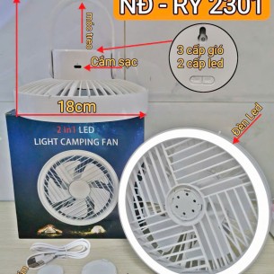 QUẠT TRÒN TREO ĐỂ BÀN RY 2301
