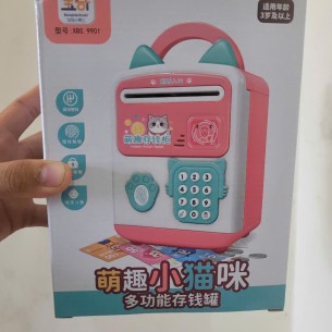 KÉT SẮT HÌNH THÚ CÓ TAI MÈO SỬ DỤNG MẬT KHẨU