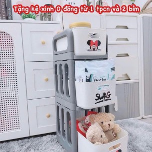 KỆ MICKEY 3 TẦNG GIỎ RỜI SWAG