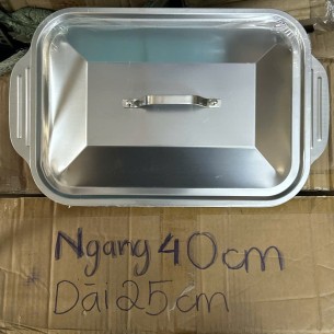 KHAY INOX HCN CÓ NẮP ĐẬY