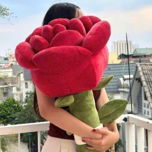 GỐI ÔM HOA HỒNG SIZE 80CM