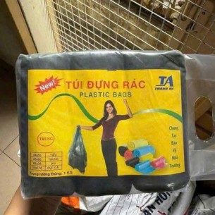 TÚI ĐỰNG RÁC GIA ĐÌNH SIZE TRUNG  ĐẠI MÀU ĐEN