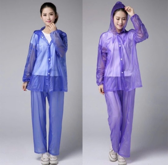 áo mưa bộ màu dẻ
