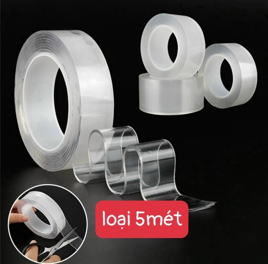 BĂNG KEO 2 MẶT 5 MÉT