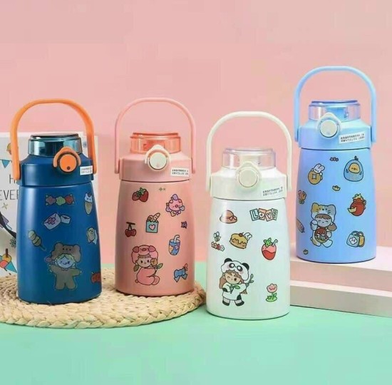 BÌNH NHIỆT 900ML CÓ QUAI XÁCH, CÓ STICKER