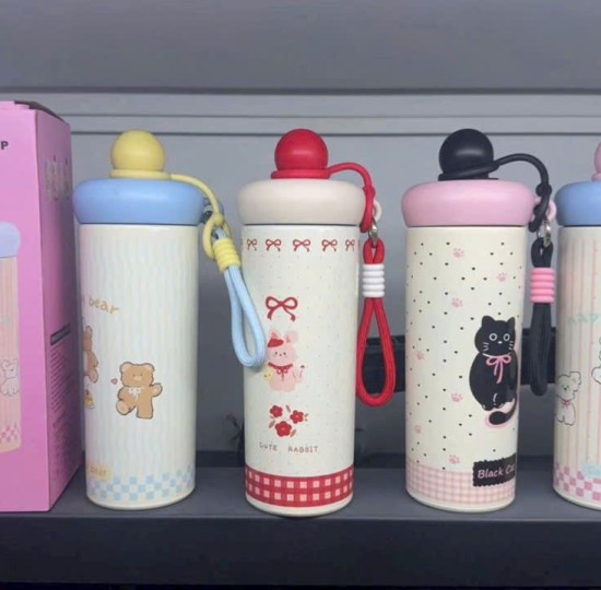 bình nhiệt cup có dây nhiều màu