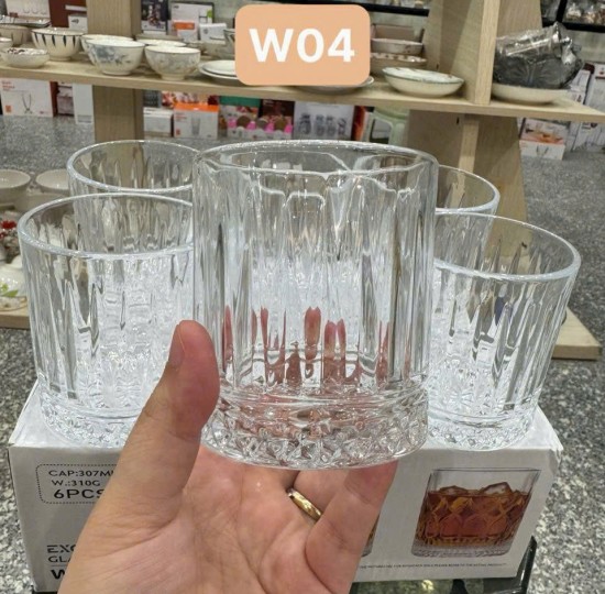 bộ 6 ly KD W04 (307ml)