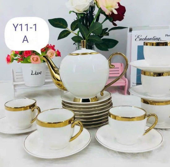 BỘ TRÀ TRẮNG VIỀN VÀNG