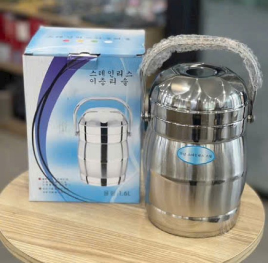 cà mèn inox nắp bát phình 1.6L