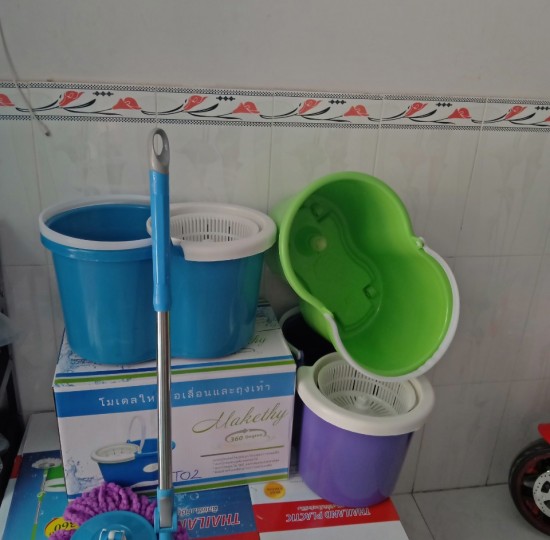 BỘ LAU NHÀ 360 MÂM NHỰA