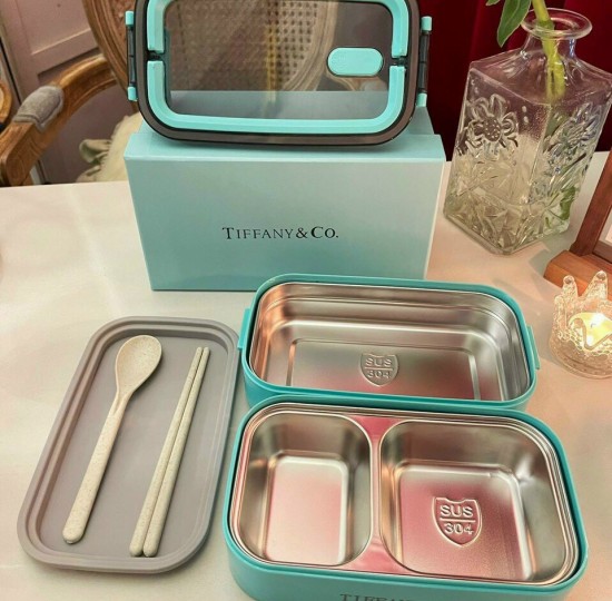 HỘP CƠM KHAY INOX  TIFFANY&CO HÀNG CAO CẤP