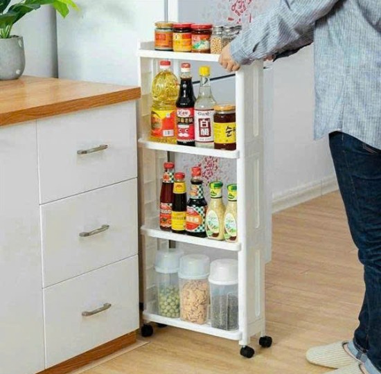 kệ lọt khe hẹp 4 tầng