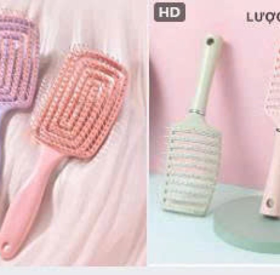 LƯỢC GÕ RỐI TẠO PHỒNG TÓC CÁN TRÒN/DẸT