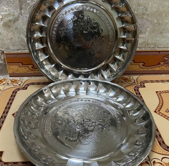 mâm inox 35cm