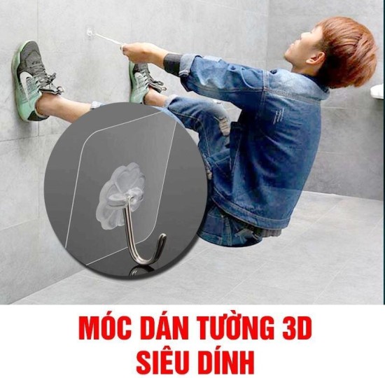 MÓC DÁN SIÊU DÍNH TRONG SUỐT set 100c