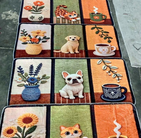 thảm chân giường vintage (50*110cm)