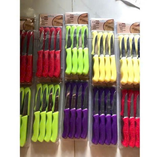 set 12 con dao nhỏ đóng vĩ nhựa