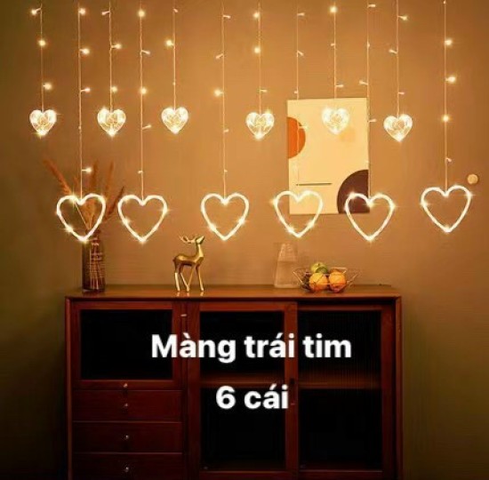 MÀNG ĐÈN 6 TRÁI TIM