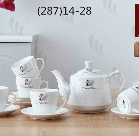 BỘ TRÀ 6 LY 6 DĨA THIÊN NGA