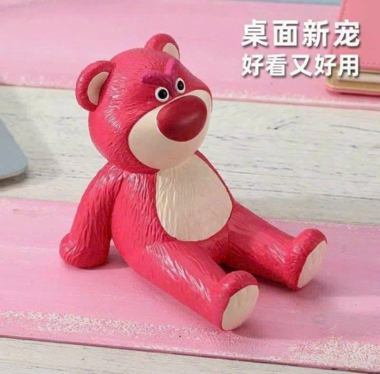 GIÁ ĐỠ ĐIỆN THOẠI CON GẤU HỒNG