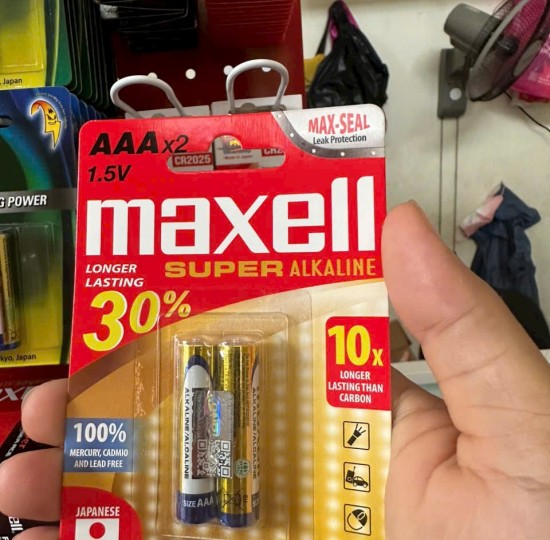VĨ 2 VIÊN PIN MAXELL 3A SUPER ALKALINE