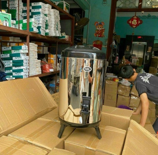 BÌNH ĐỰNG TRÀ SỮA 10L CÓ CHÂN ĐẾ