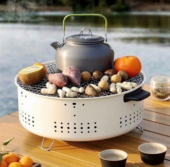 BẾP NƯỚNG THAN TRÒN PICNIC