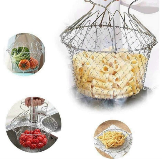 GIỎ INOX CÓ TAY XÁCH NHÚNG THỰC PHẨM